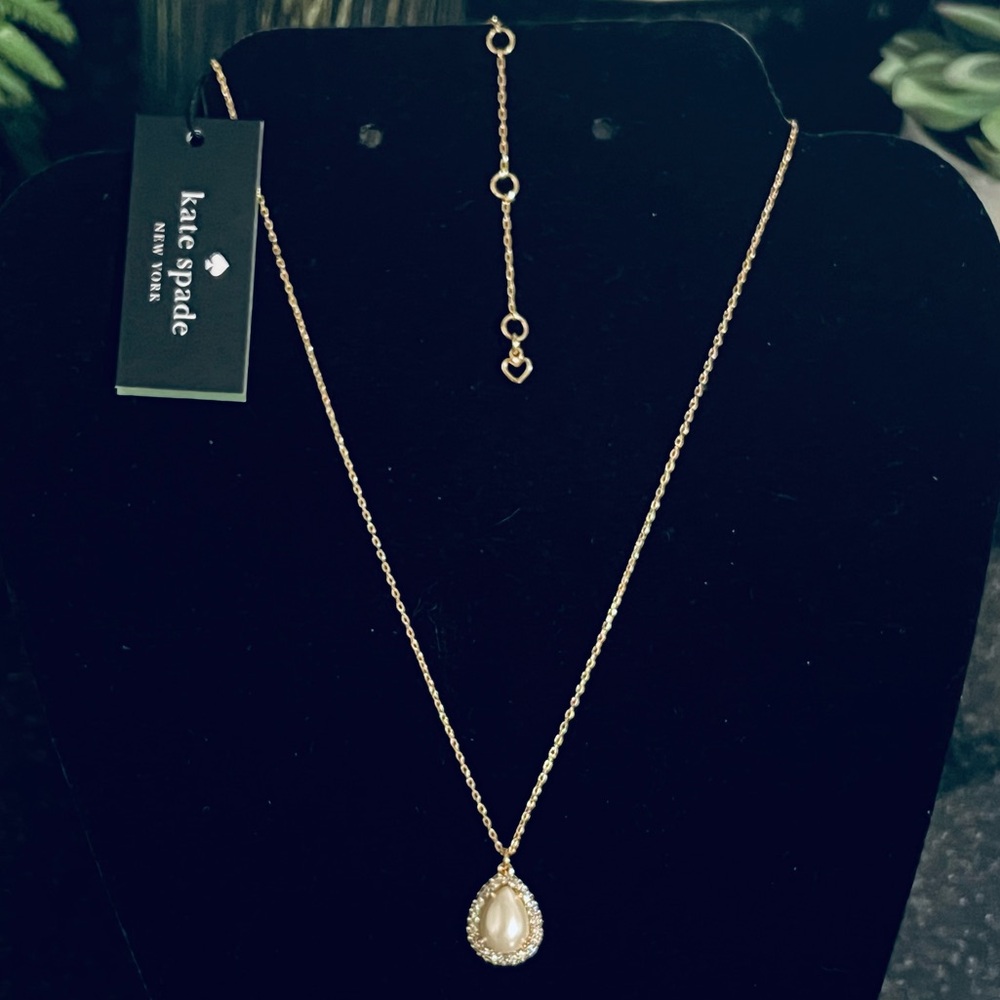 KATE SPADE statement paved pendant necklace NWT